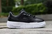 chaussures casual femme air force 1 pixel nike black white